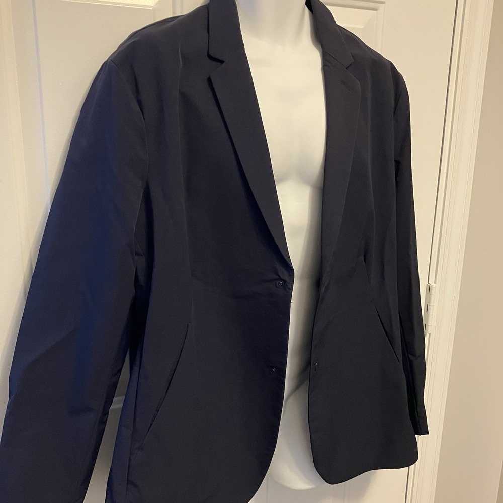 NWT Five Four Los Angeles FF.LA Men's Size XL Navy Blue Nomad Blazer Nylon